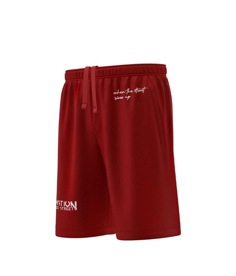 Short rouge coton fleece