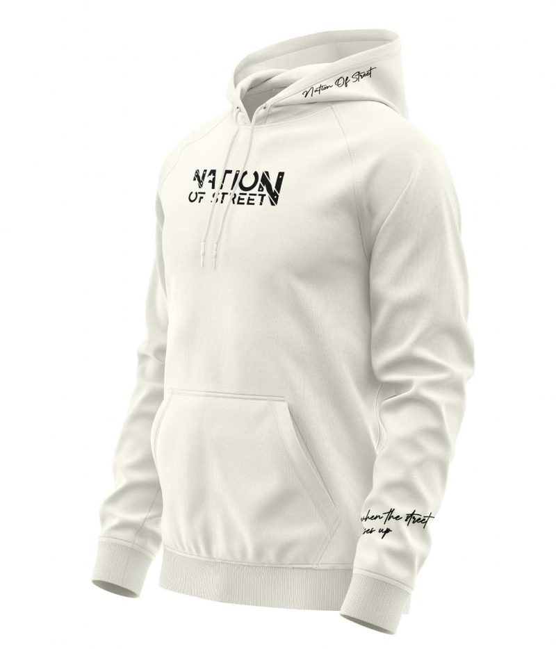 hoodie blanc cream