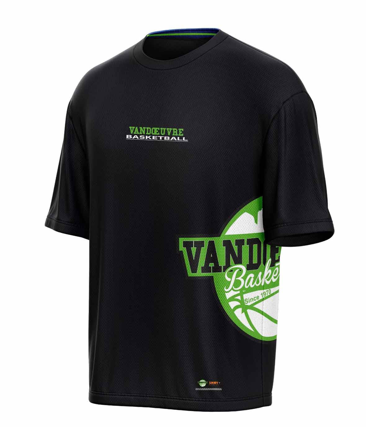 T-shirt noir sublimé mesh