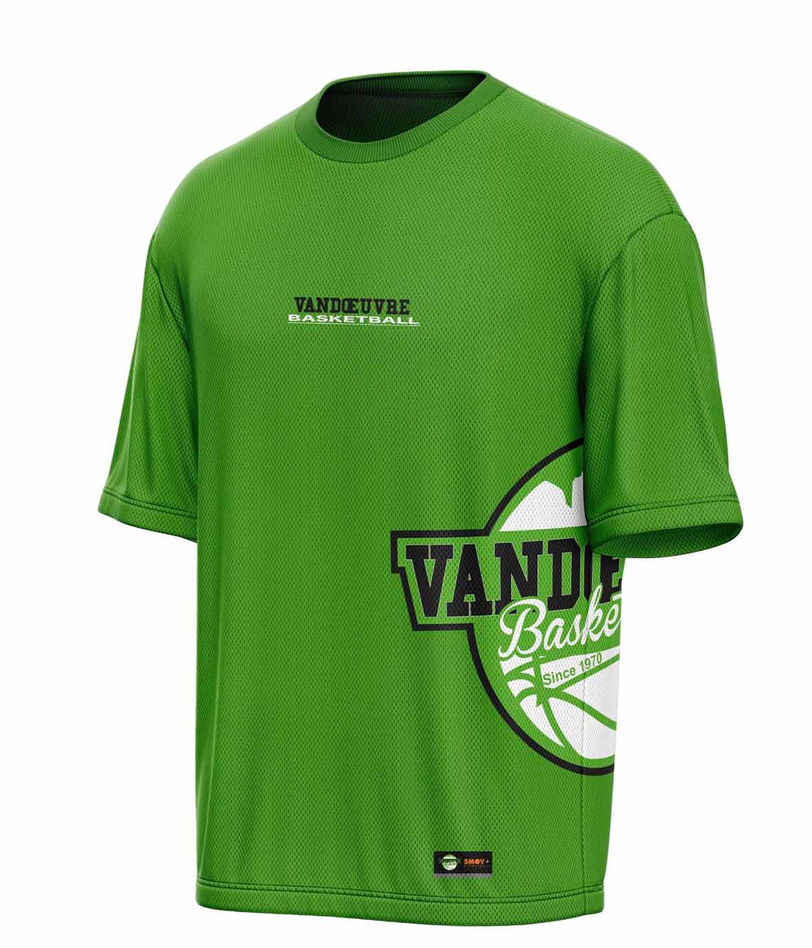 T-shirt vert sublimé mesh