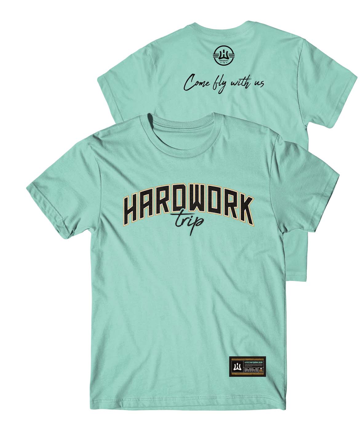 t-shirt vert full coton DTF